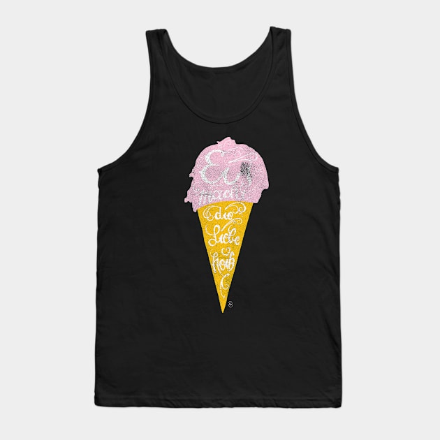 Ice cream makes love hot Tank Top by Dina Design